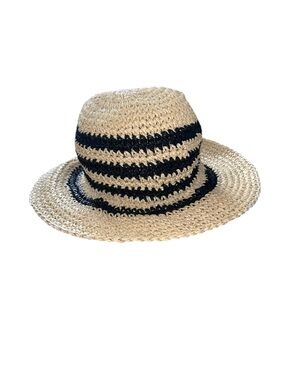 GAP Striped Woven Sun Hat in Natural and Black